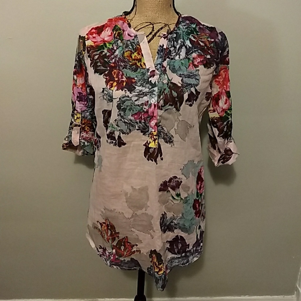 Floral Button-up Shirt